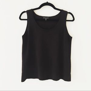 EILEEN FISHER Brown Scoopneck Wool Tank Top